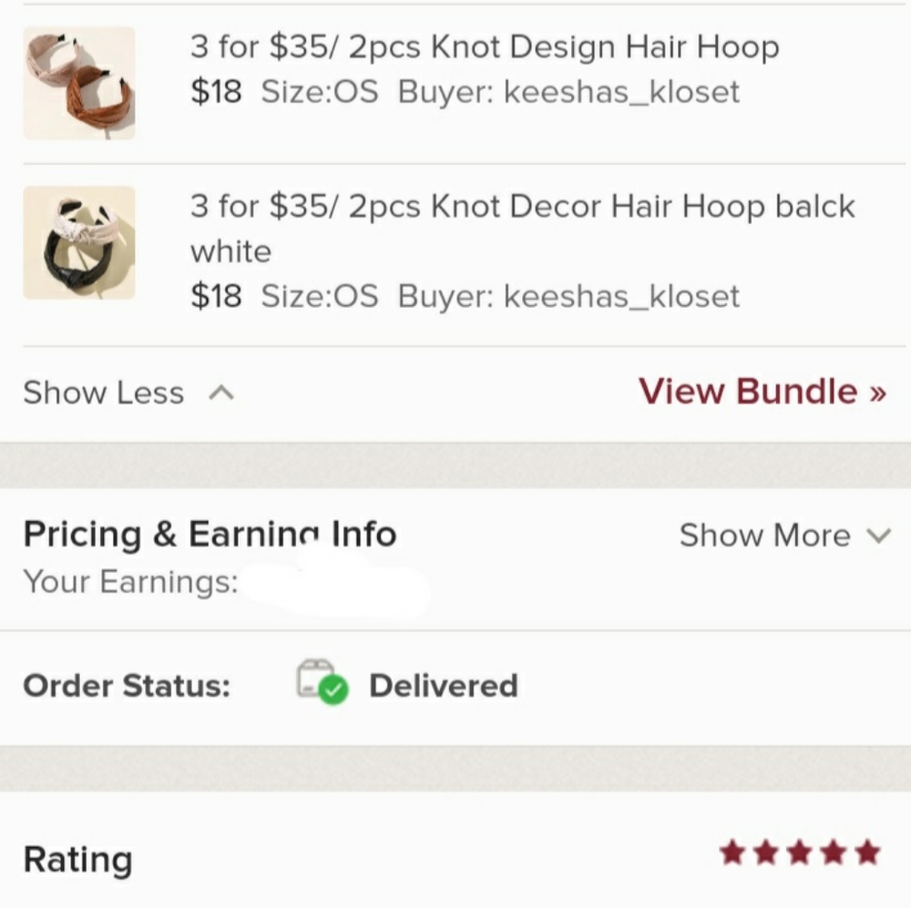 3 for $35 / Flower Polka Dot Print Knot Headband - Picture 4 of 4